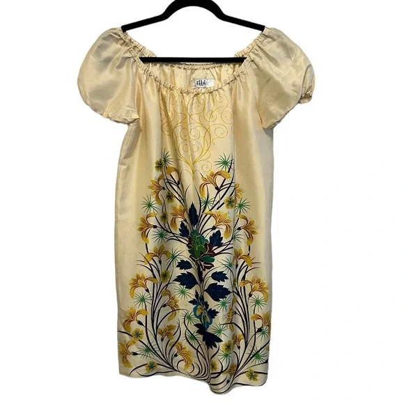 tibi yellow silk dress Tibi Italian Sporty Nylon Strappy Cut Out Dress - Yellow